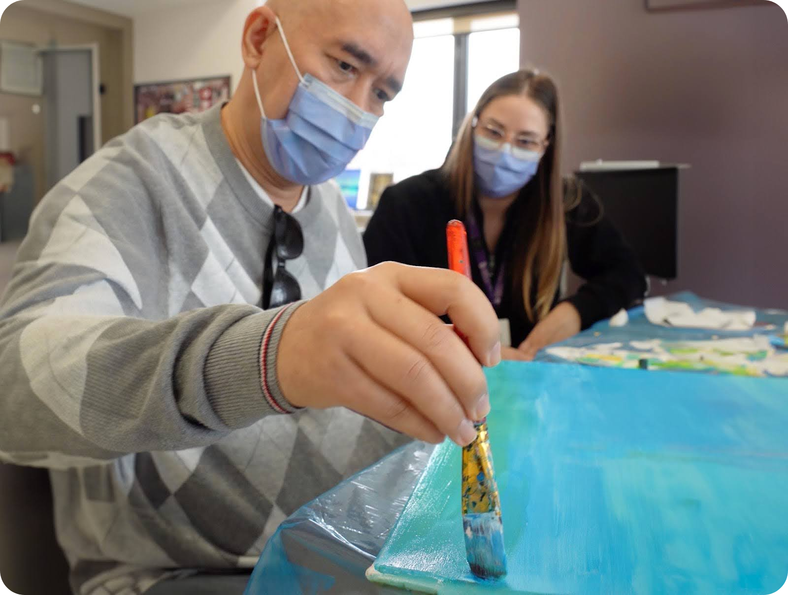  Bayani is finding strength and inspiration with the help of the recreation therapy program at Providence Healthcare